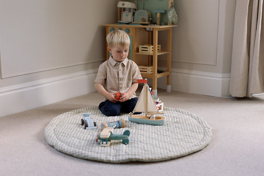 Playmat - Gingham Sage