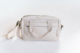 Quilted Stroller Bag - Sand/Scallop Print