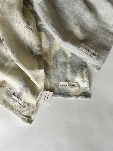 Set of 3 Muslins - Lakes Collection