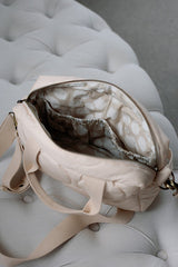 Quilted Stroller Bag - Sand/Scallop Print