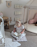 Floral Stripe Travel Changing Mat