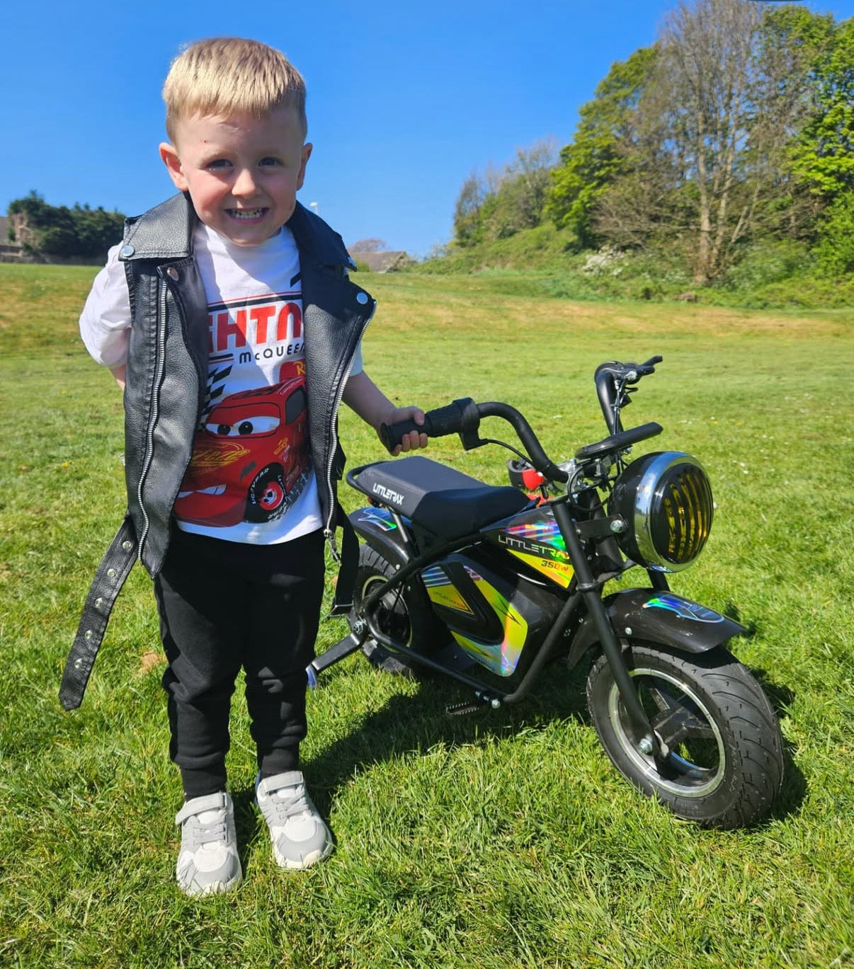 Littletrax 350W Kids Electric Bike – Ages 3 to 7 ride on mini motorbike
