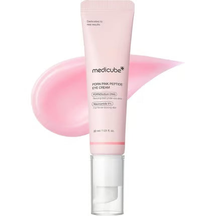 MEDICUBE Salmon DNA PDRN Pink Peptide Eye Serum with Niacinamide and 99% Purity