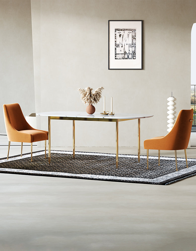 Abraham Dining Chair, Velvet