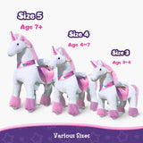 Ride-on Unicorn Age 3-5 Pink（UK&EU in Stock）