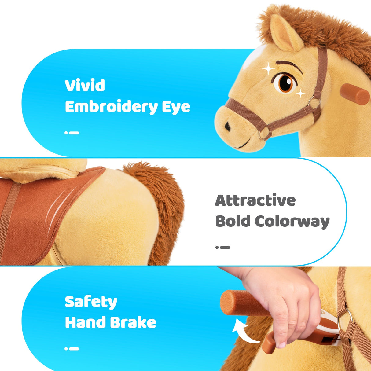 Model E Ride-on Horse Toy Age 4-8