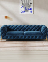 Aaron Two Seater Sofa, Velvet