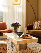 Abrahams Rectangle Coffee Table, Wood