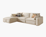 Acosta Corner Sofa Bed With Storage, Suede