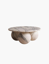 Abdurrahman Round Coffee Table, All Marble