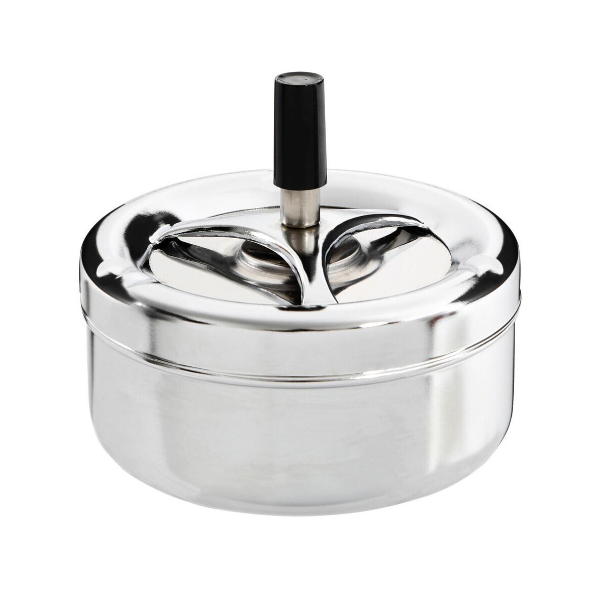 Chrome Effect Large Spinning Ashtray