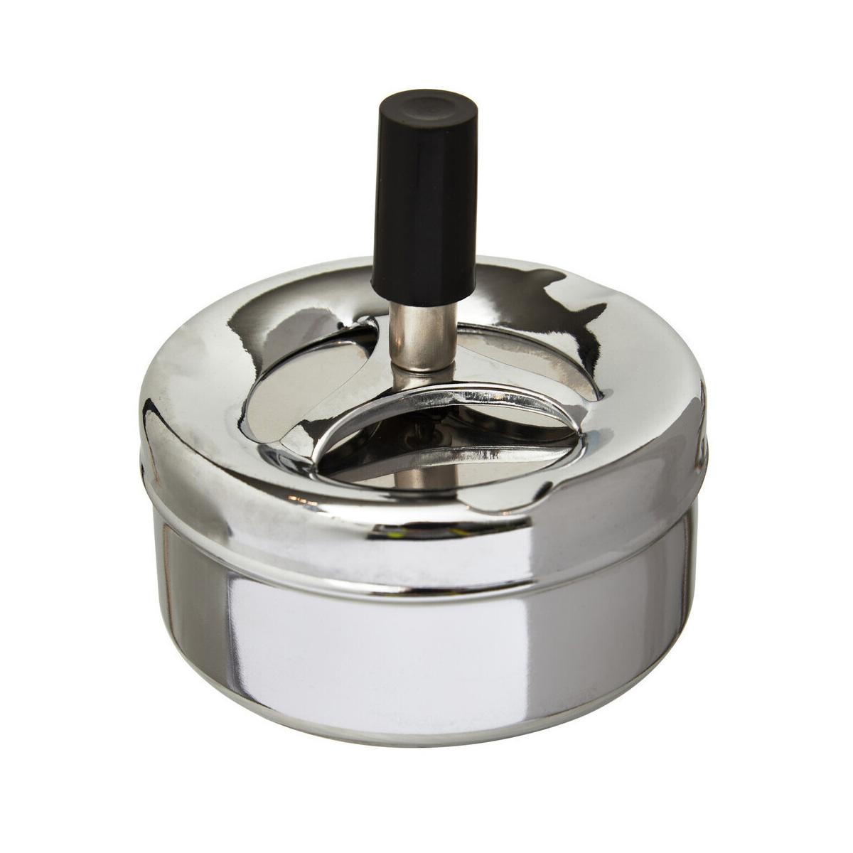 Chrome Effect Small Spinning Ashtray