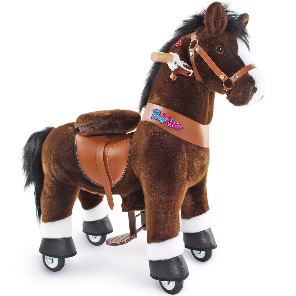 Ride-on Horse Toy Age 3-5 Chocolate（UK&EU in Stock）