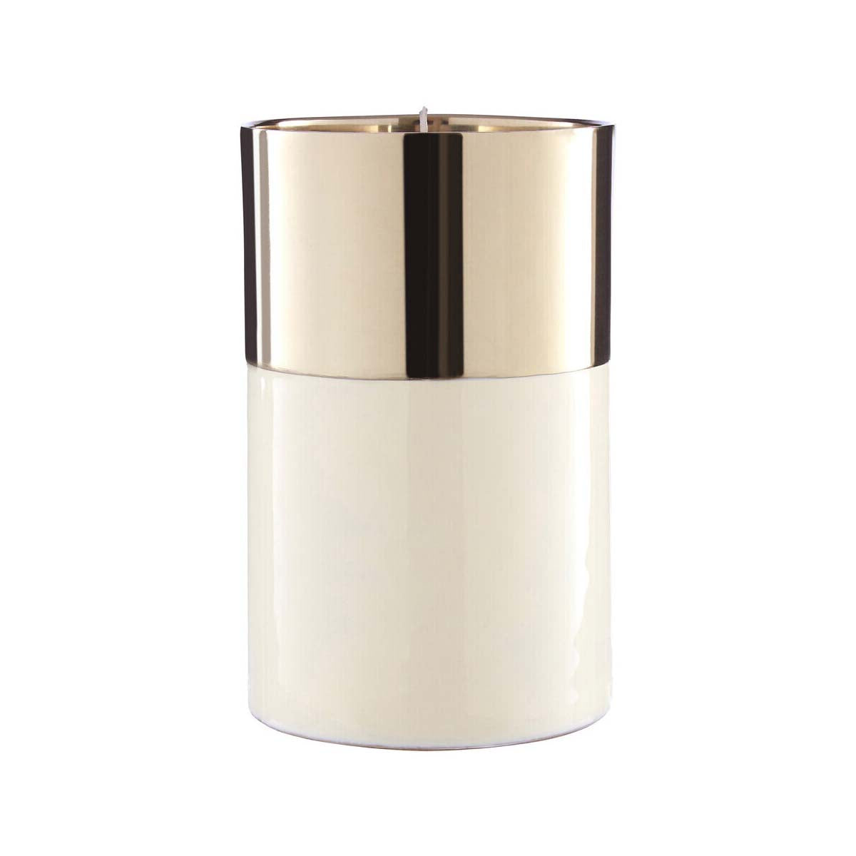 Elva White Large Wax Filled Candle