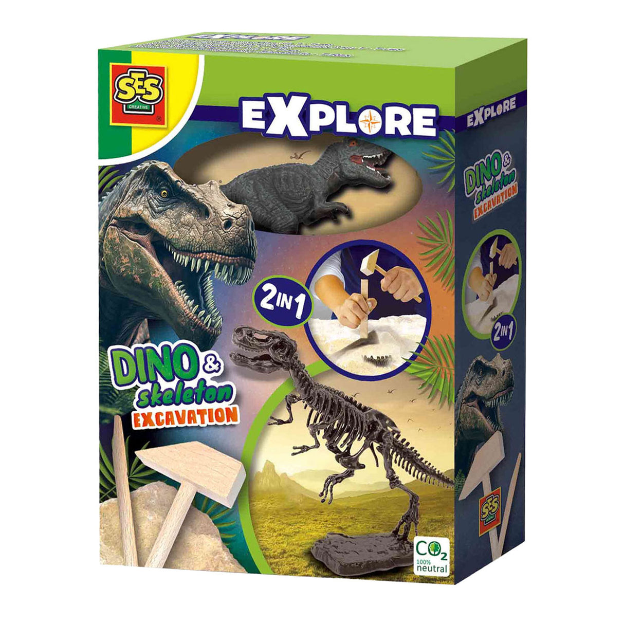Dino and Skeleton Excavation 2 in 1 - T-Rex