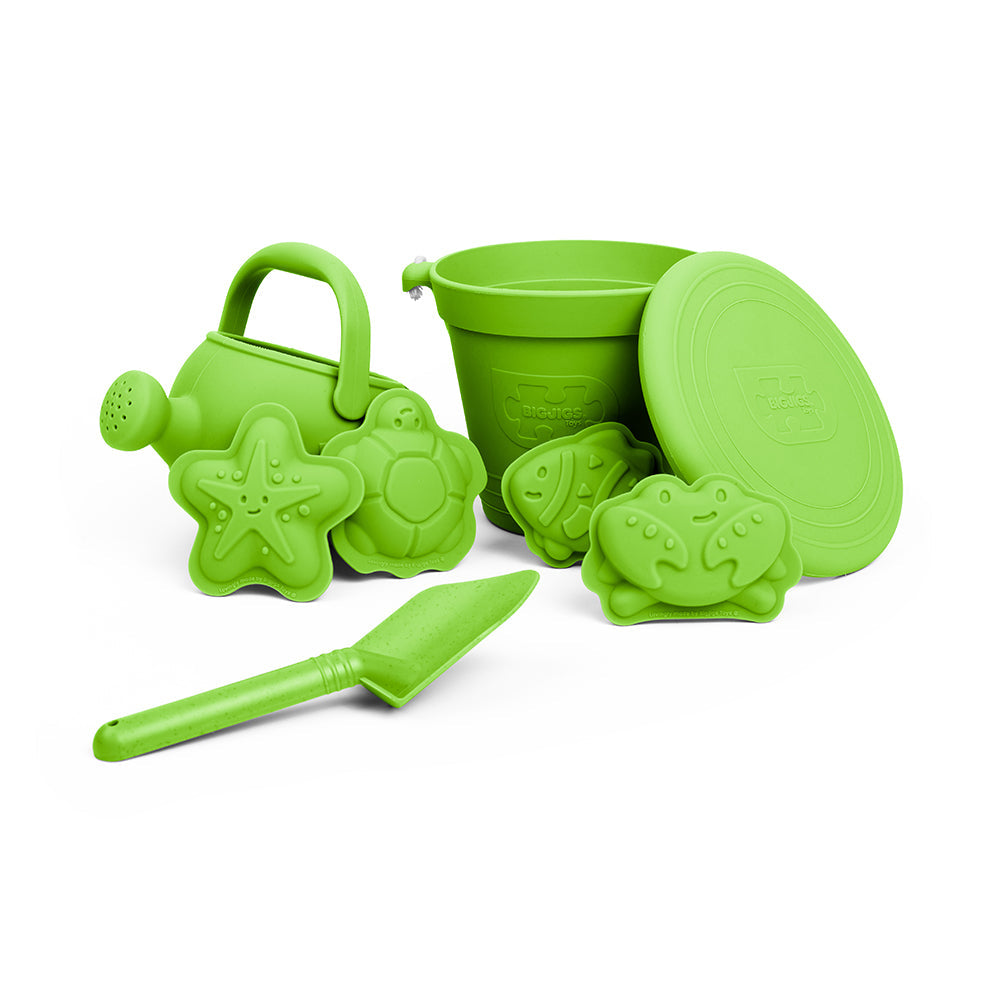 Meadow Green Silicone Beach Toys Bundle (5 Pieces)