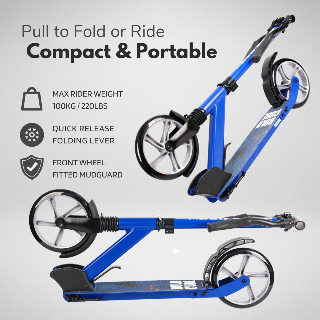 Black - Big 2 Wheel Scooter