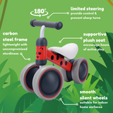 Betty Ladybird - Baby Balance Bike
