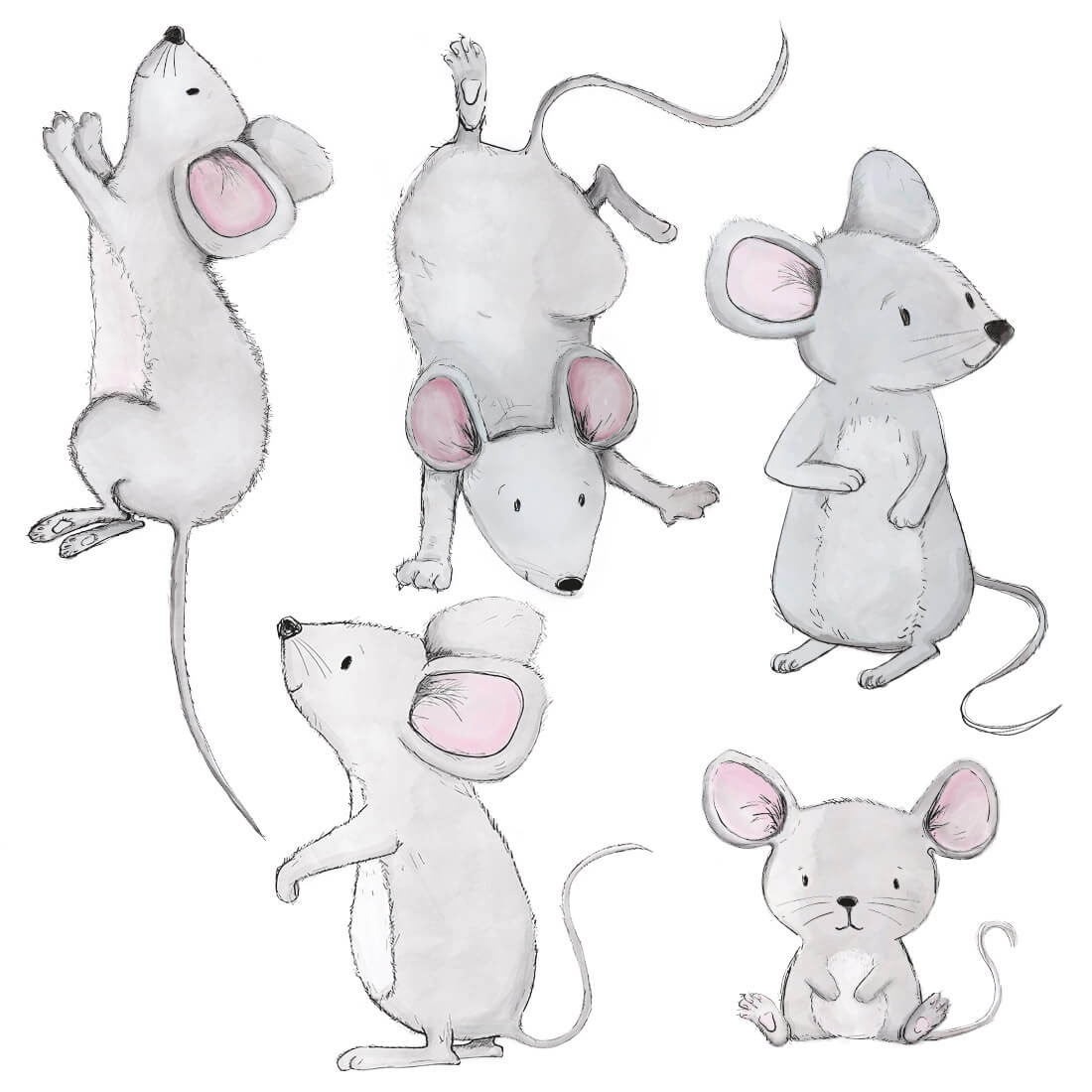 Wall Stickers | Mice Family