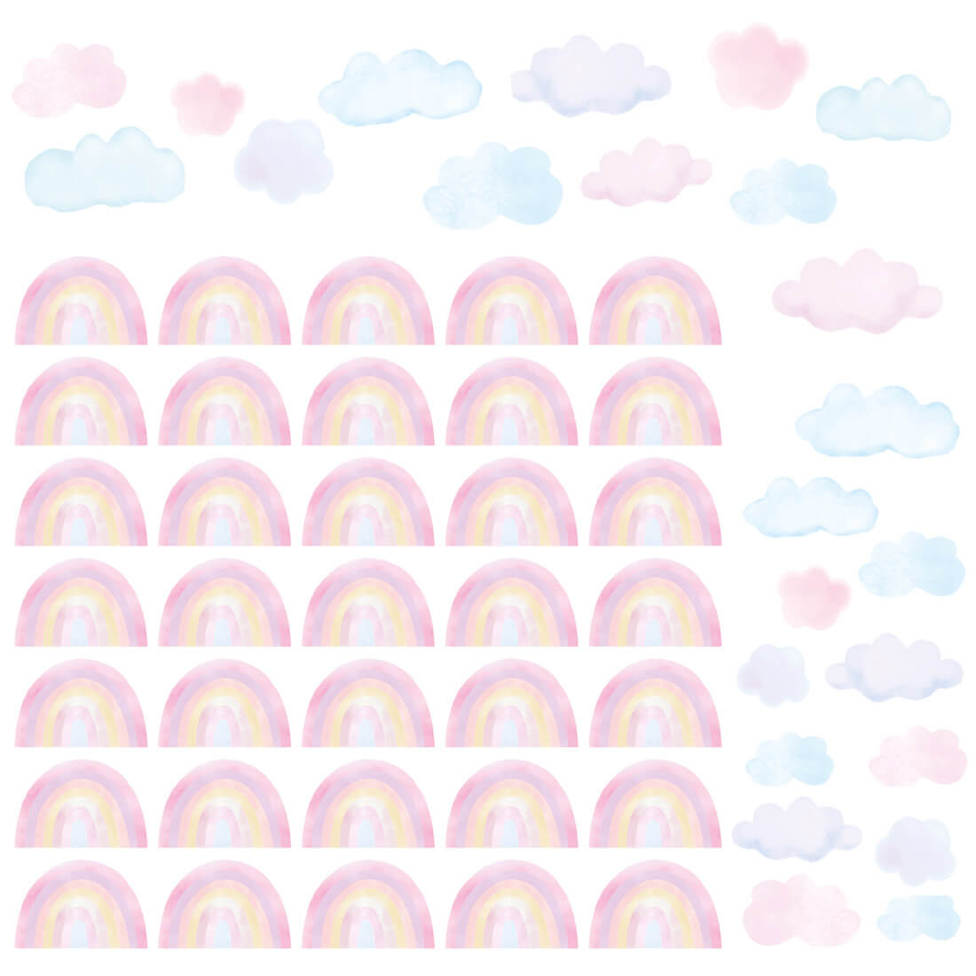 Wall Sticker | Mini Rainbows Pink