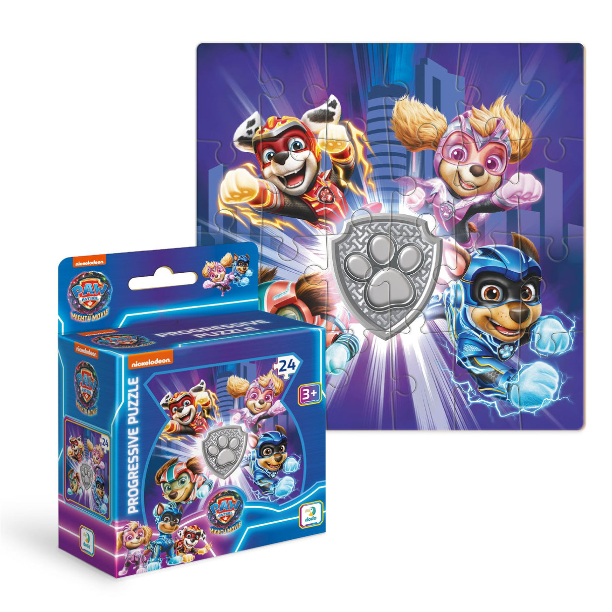 Dodo Paw Patrol Mighty Heroes Progressive Puzzle Set