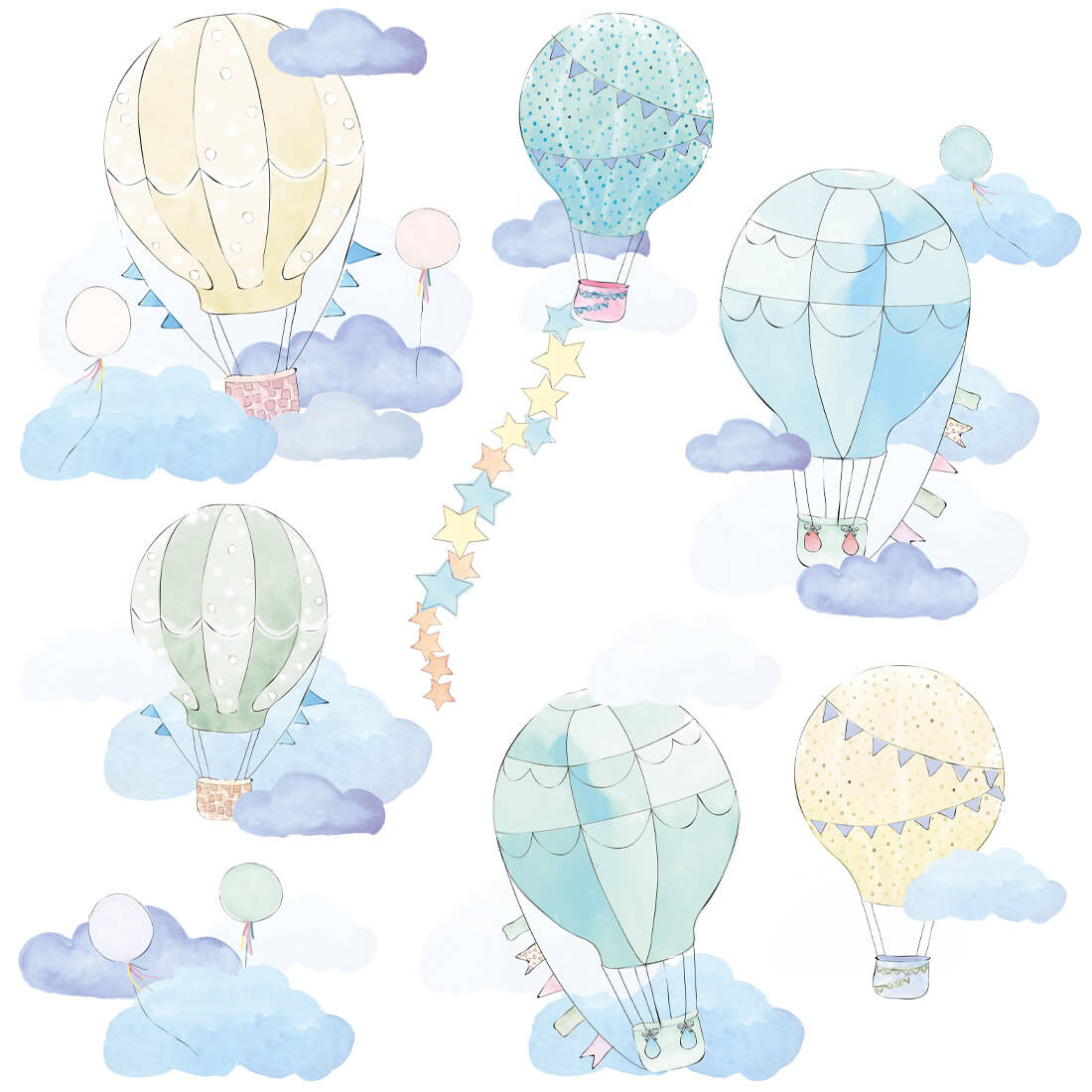 Wall Stickers | Mint Balloons
