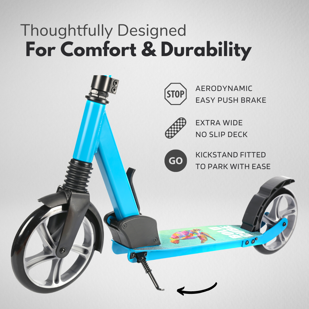 Cyan - Big 2 Wheel Scooter