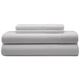 Pure Egyptian Cotton Duvet Cover Bed Set in Light Grey