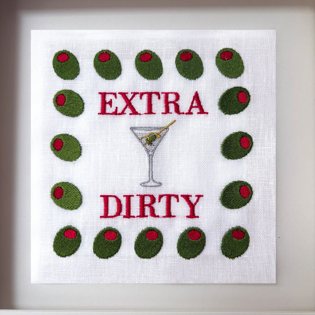 Extra Dirty Embroidered Artwork