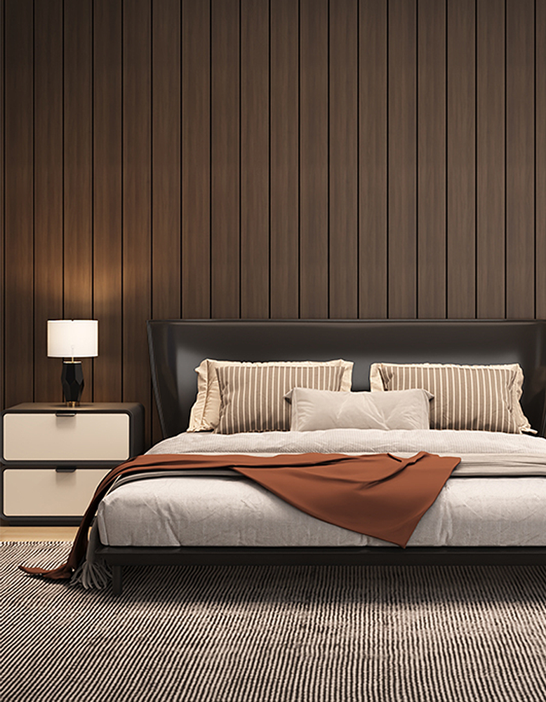 Adonis Bedside Table, Black & Cream