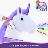 Ride-on Unicorn Age 3-5 Purple（UK&EU in Stock）