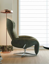 Abt Swivel Lounge Chair With Recliner, Linen