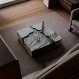 Aesop Low Coffee Table, Square Marble