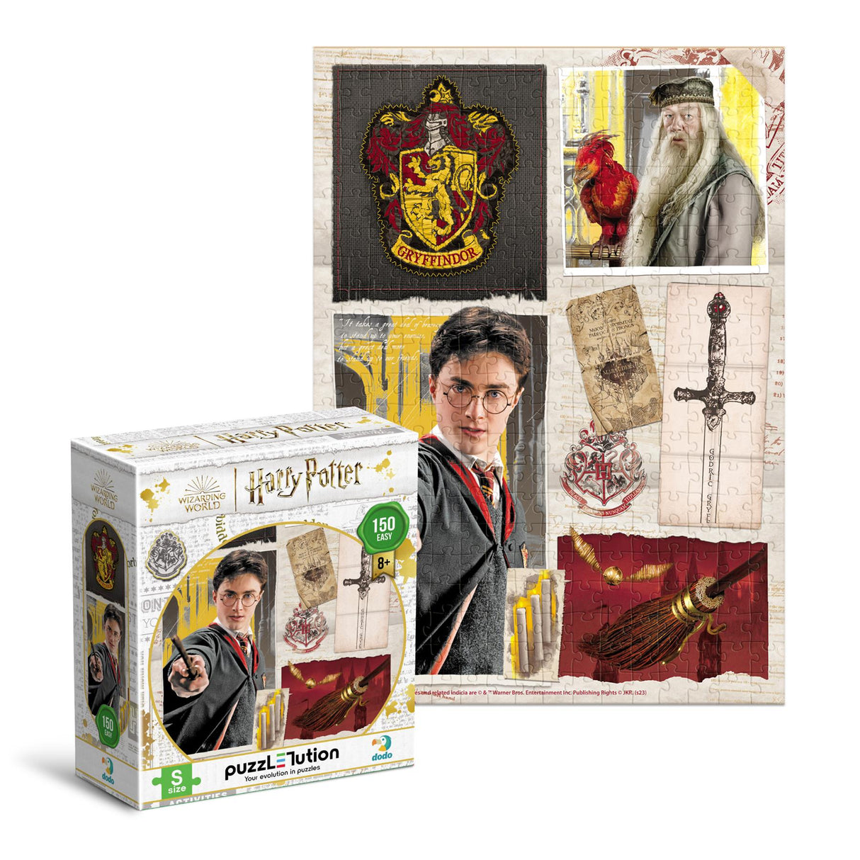 Dodo Puzzlution Harry Potter Gryffindor Collage 150-Piece Jigsaw Puzzle