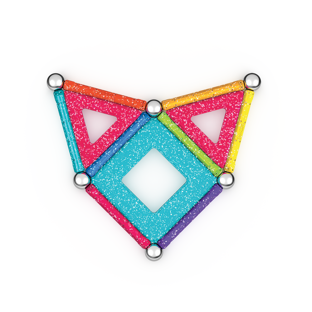 Geomag Glitter Panels Recycled 22 Pieces Set