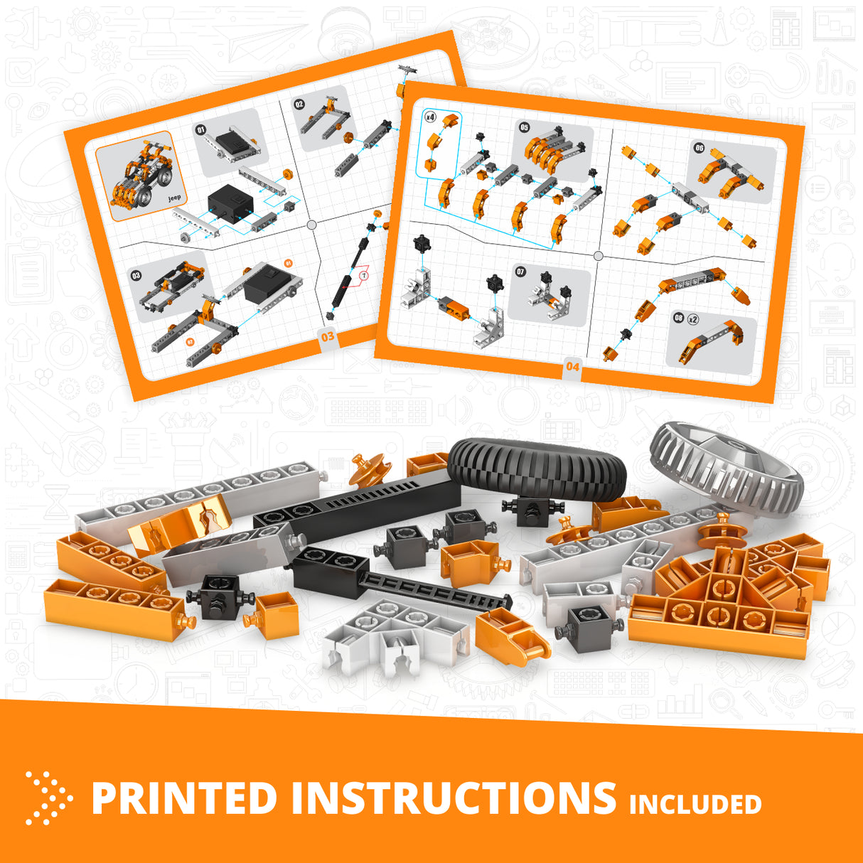 Engino Creative Builder: 50-in-1 Motorized Multi-Model Set