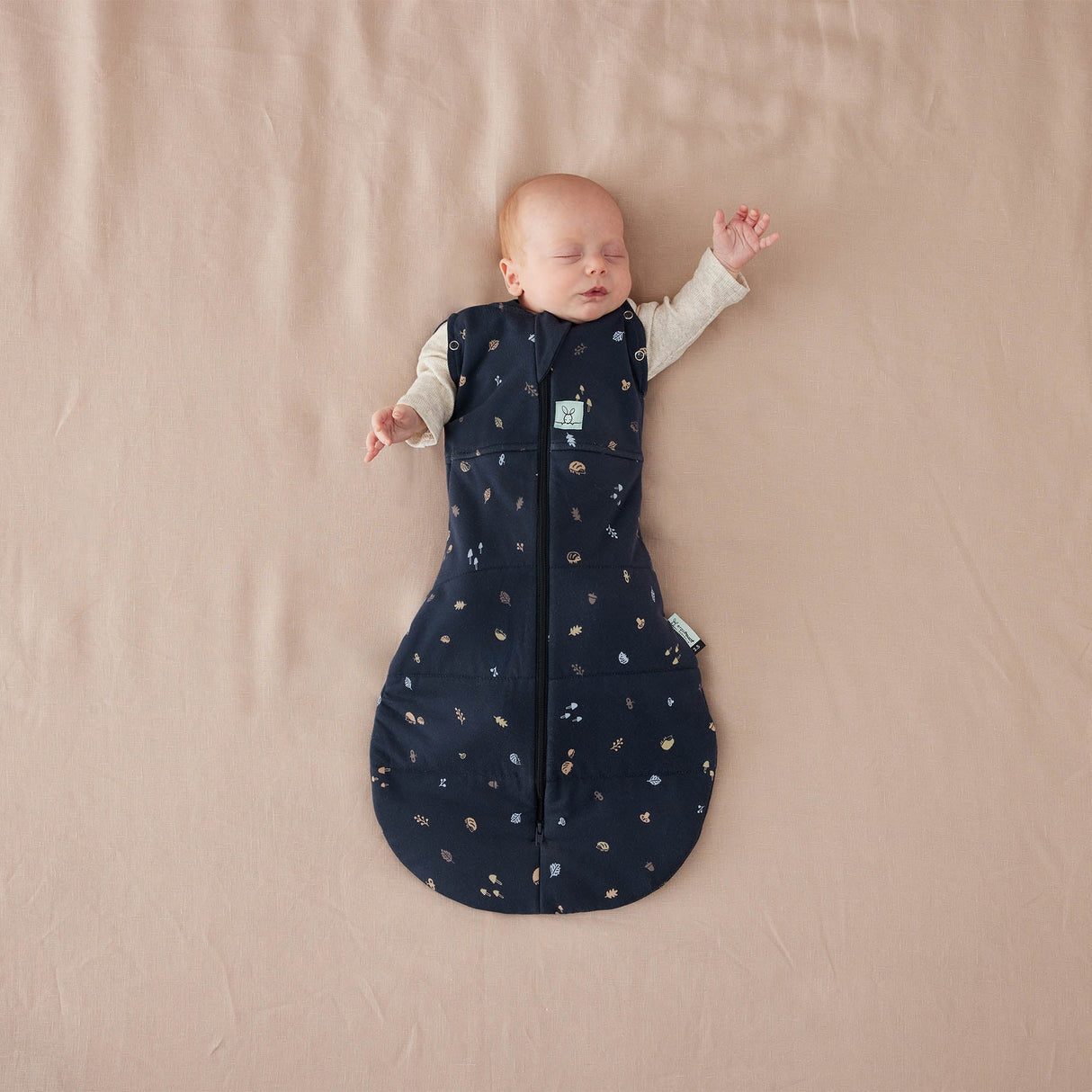 ErgoPouch - Organic Winter Cocoon Swaddle Sleeping Bag - Hedgehog - 2.5 TOG