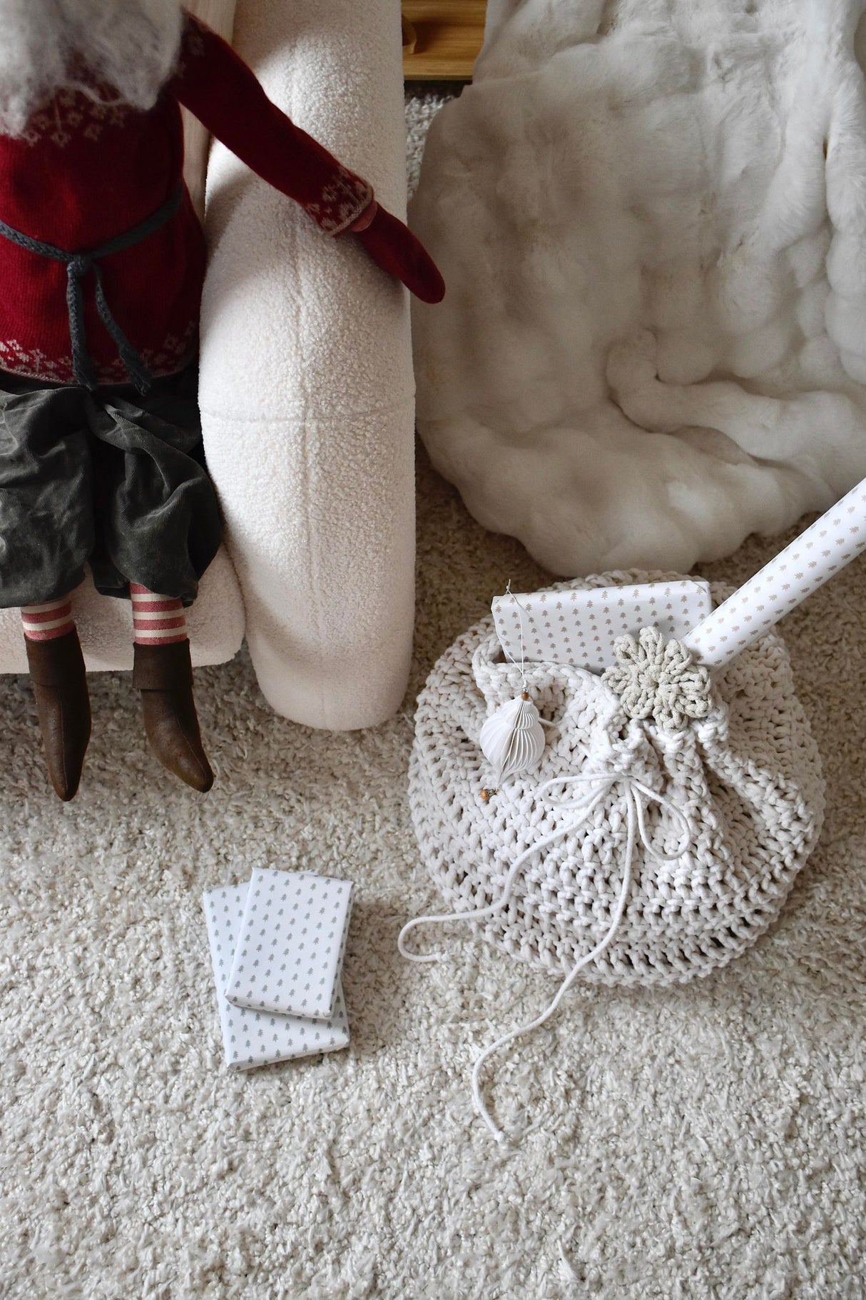 Large Santa Sack | Crocheted