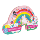 80 Piece "Rainbow" Shaped Jigsaw With Shaped Box - Rainbow Fairy