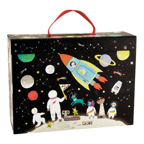 Playbox With Wooden Pieces - Space