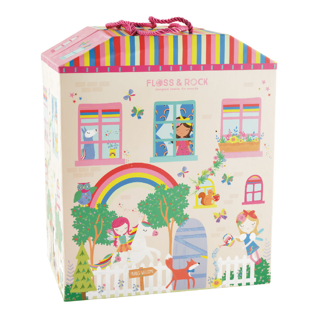Playbox With Wooden Pieces - Rainbow Fairy