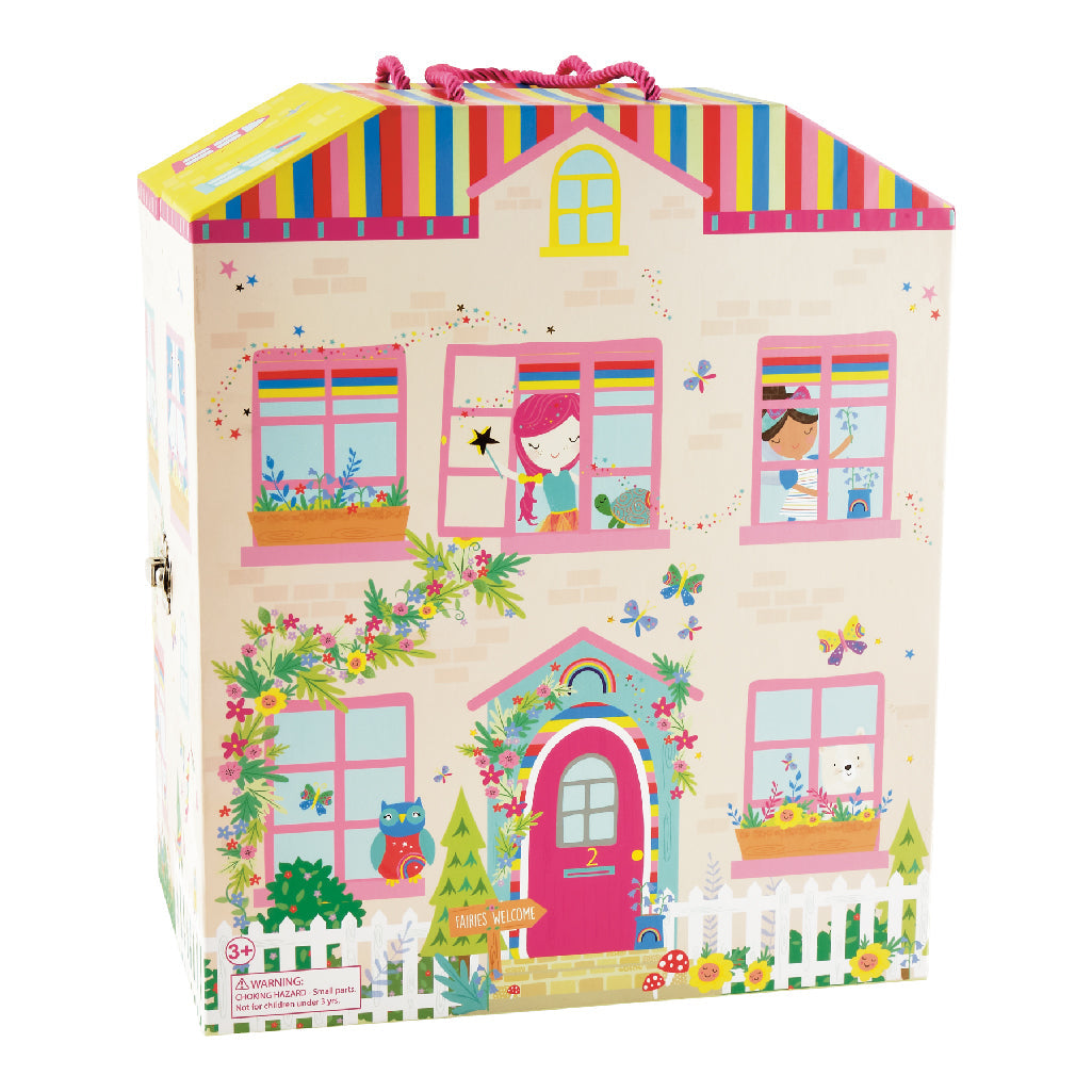 Playbox With Wooden Pieces - Rainbow Fairy