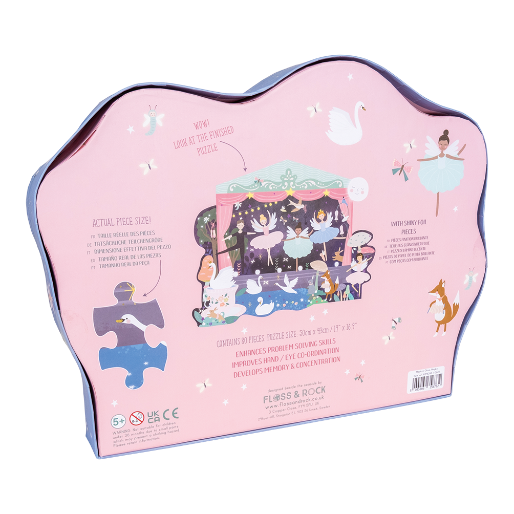 80 Piece "Theatre" Shaped Jigsaw With Shaped Box - Enchanted