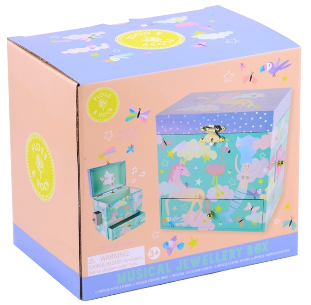 Musical Jewellery Box With 3 Drawers - Fantasy