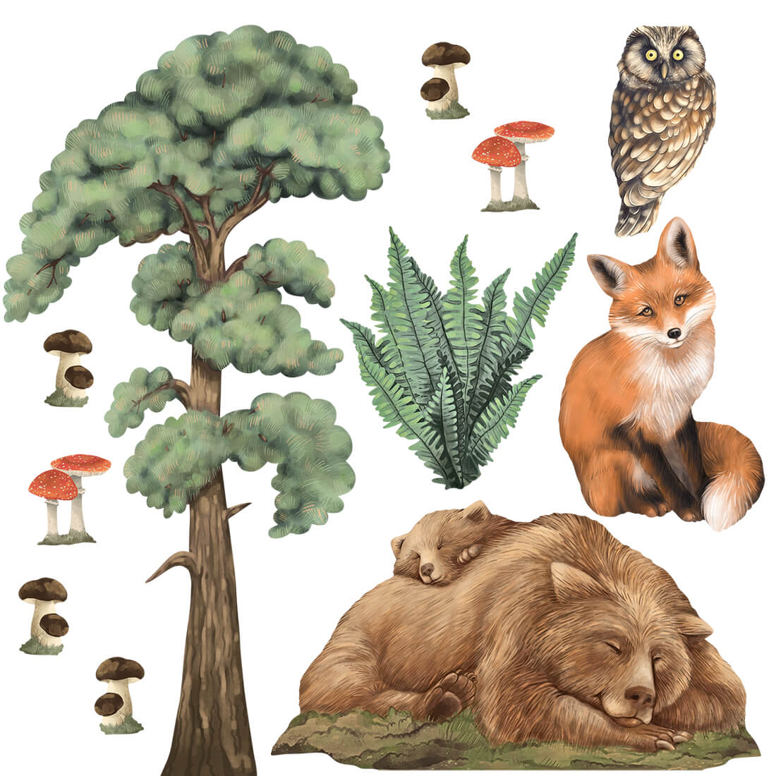 Wall Sticker | Forest Animals I