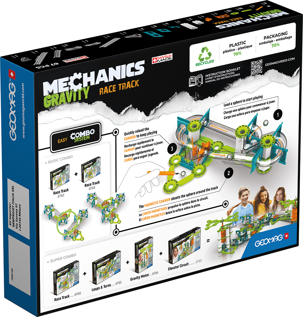 Geomag Mechanics Gravity Race Track 67 Pieces