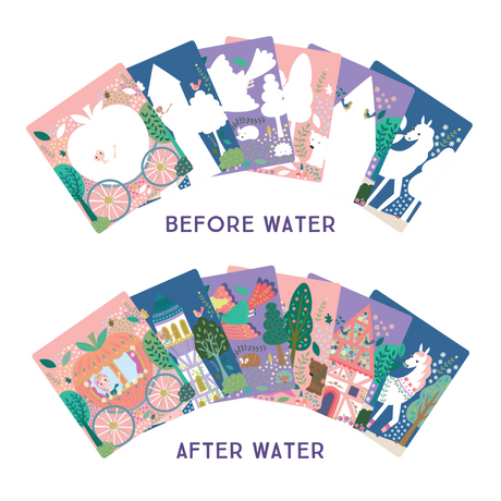 Magic Colour Changing Watercard Easel and Pen - Fairy Tale