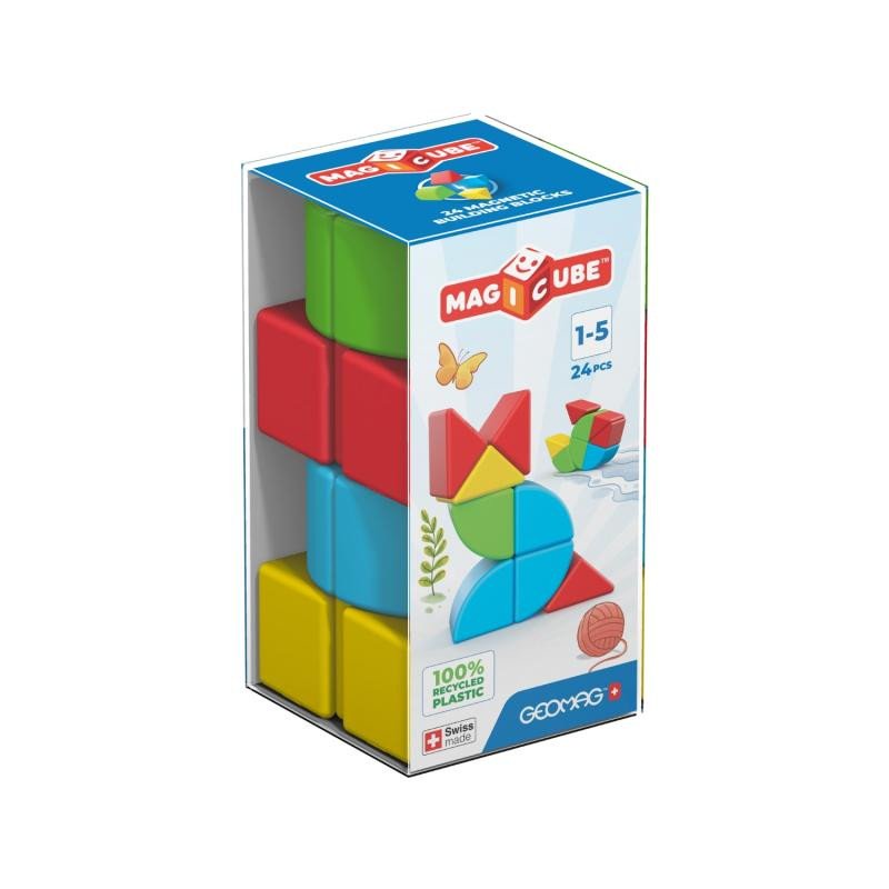 Geomag Magicube Full Color Recycled 24 Pieces Set
