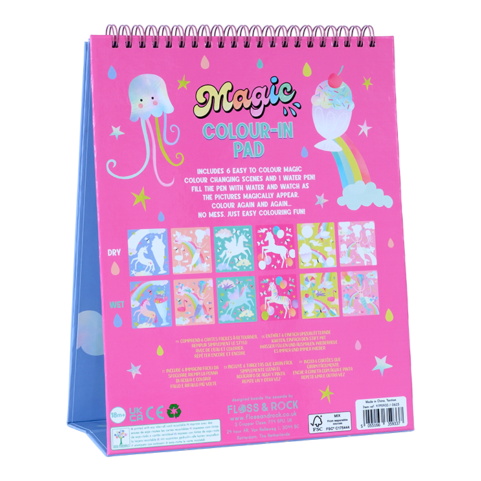 Magic Colour Changing Watercard Easel and Pen - Fantasy
