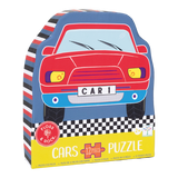 12 Piece Shaped Jigsaw in Shaped Box - Cars